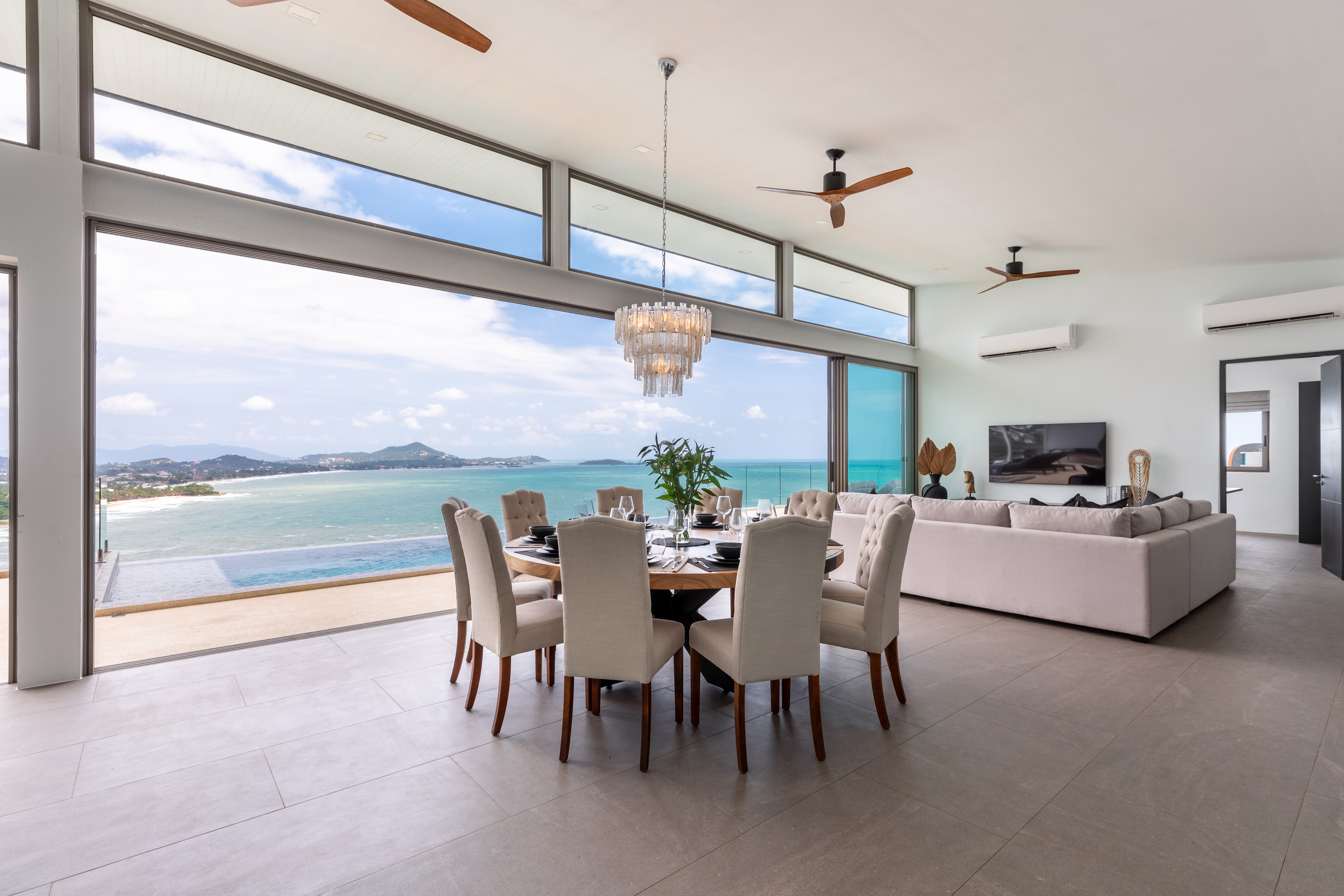 Living spaces at Villa Anushka